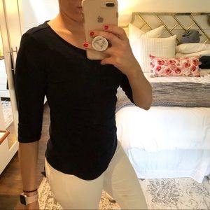 Navy 3/4 sleeve top
